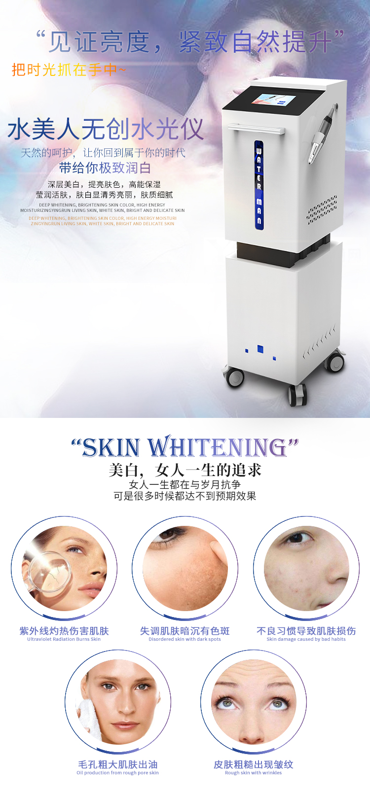 無創(chuàng)水光儀，呵護(hù)你的天然肌膚